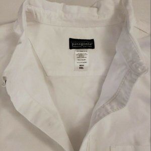 Patagonia 100% organic cotton white button up 2xl